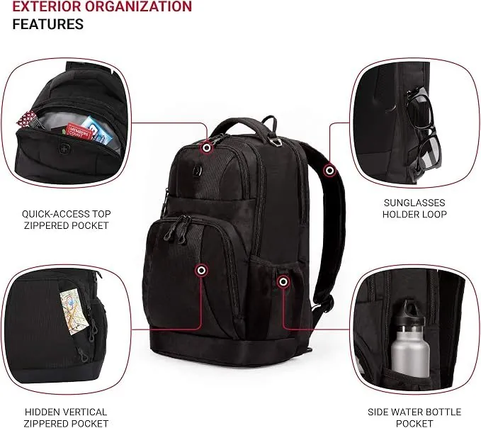 Backpack exterior features