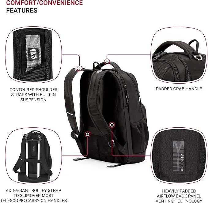 Backpack comfort features