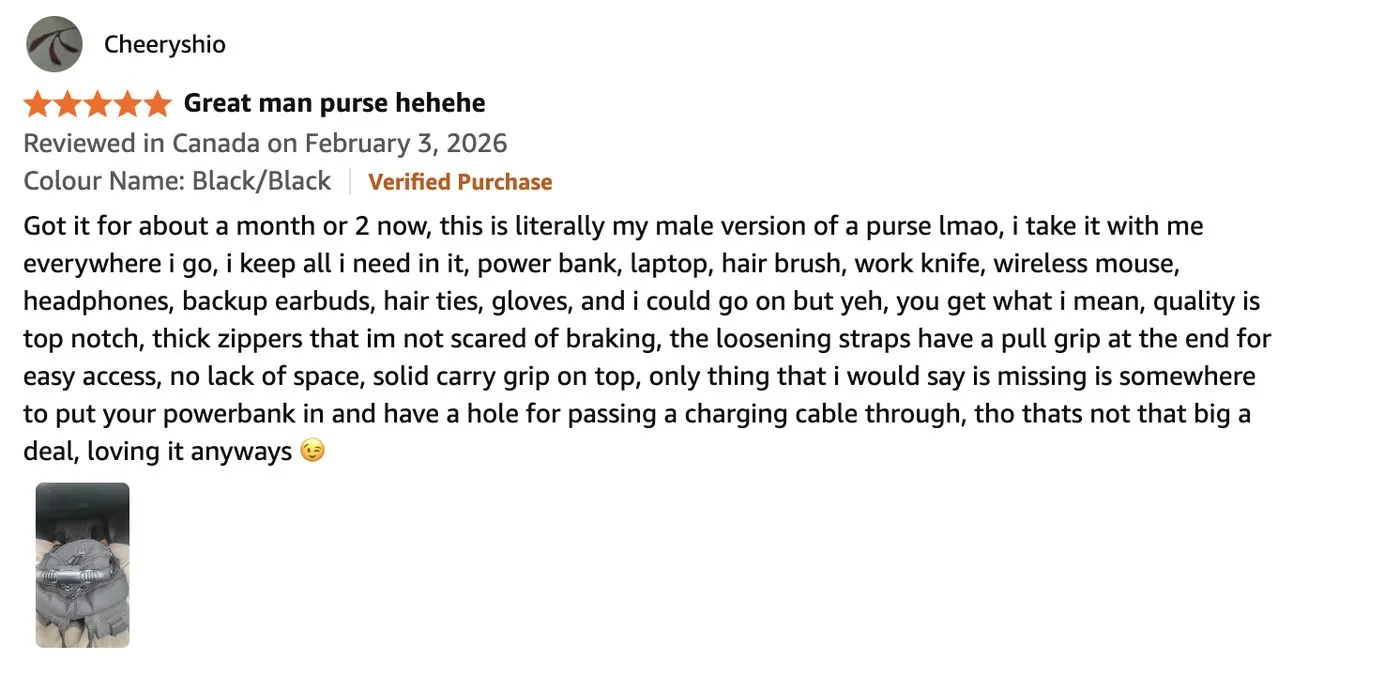 Five star review: great man purse