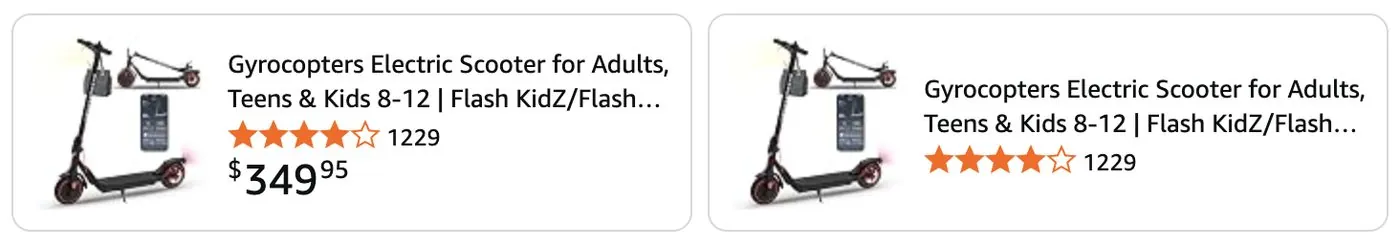 Sponsored iMgadgets products in a carousel