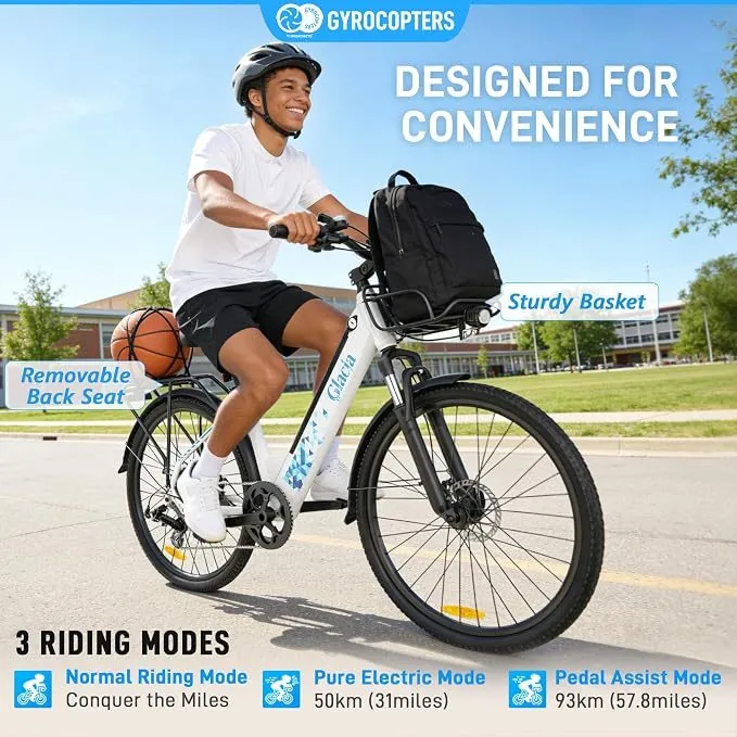 Designed for convenience: three riding modes