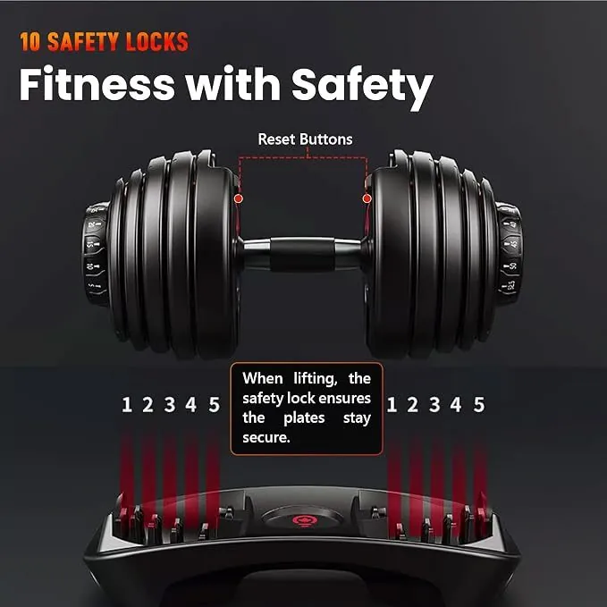Fitness with safety: locking system