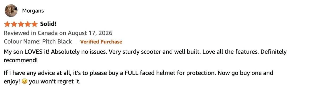 Five star review