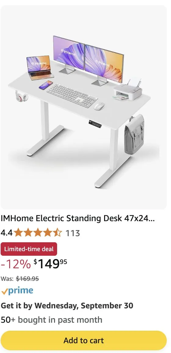 iMgadgets product cards on Amazon mobile