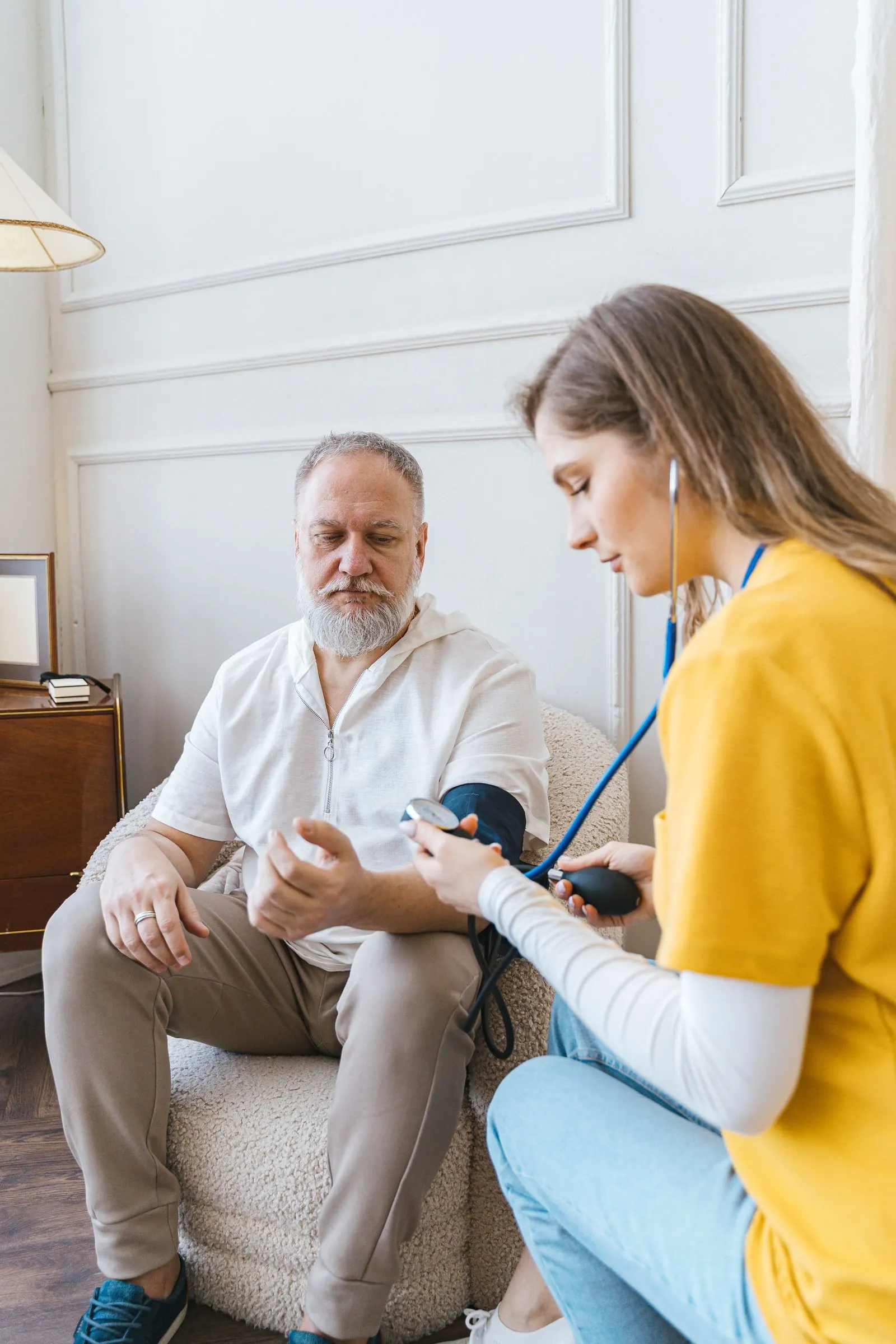 Homeable caregiver with a client